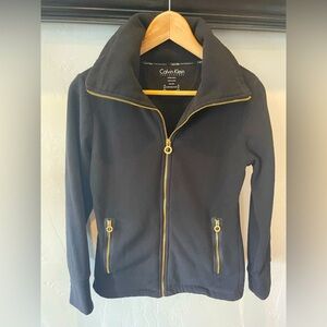 Calvin Klein Women's Black fleece Jacket size S